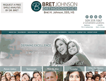Tablet Screenshot of drbretortho.com